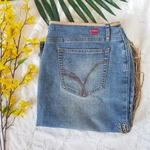 3/$25 VIGOSS London Blue Jean Skirt Western Style
